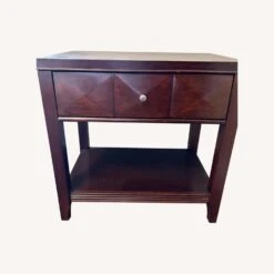 Raymour & Flanigan Dark Wood Nightstand -Othe Furniture Store 1500 1500 frame 0 2529