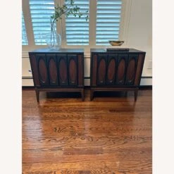 Mid-Century Modern Sculpted Walnut Nightstands -Othe Furniture Store 1500 1500 frame 0 2533