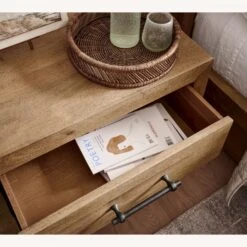 Pottery Barn Oakleigh Reclaimed Wood 2-Drawer Nightstand