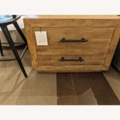Pottery Barn Oakleigh Reclaimed Wood 2-Drawer Nightstand -Othe Furniture Store 1500 1500 frame 0 2556