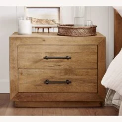 Pottery Barn Oakleigh Reclaimed Wood 2-Drawer Nightstand -Othe Furniture Store 1500 1500 frame 0 2557