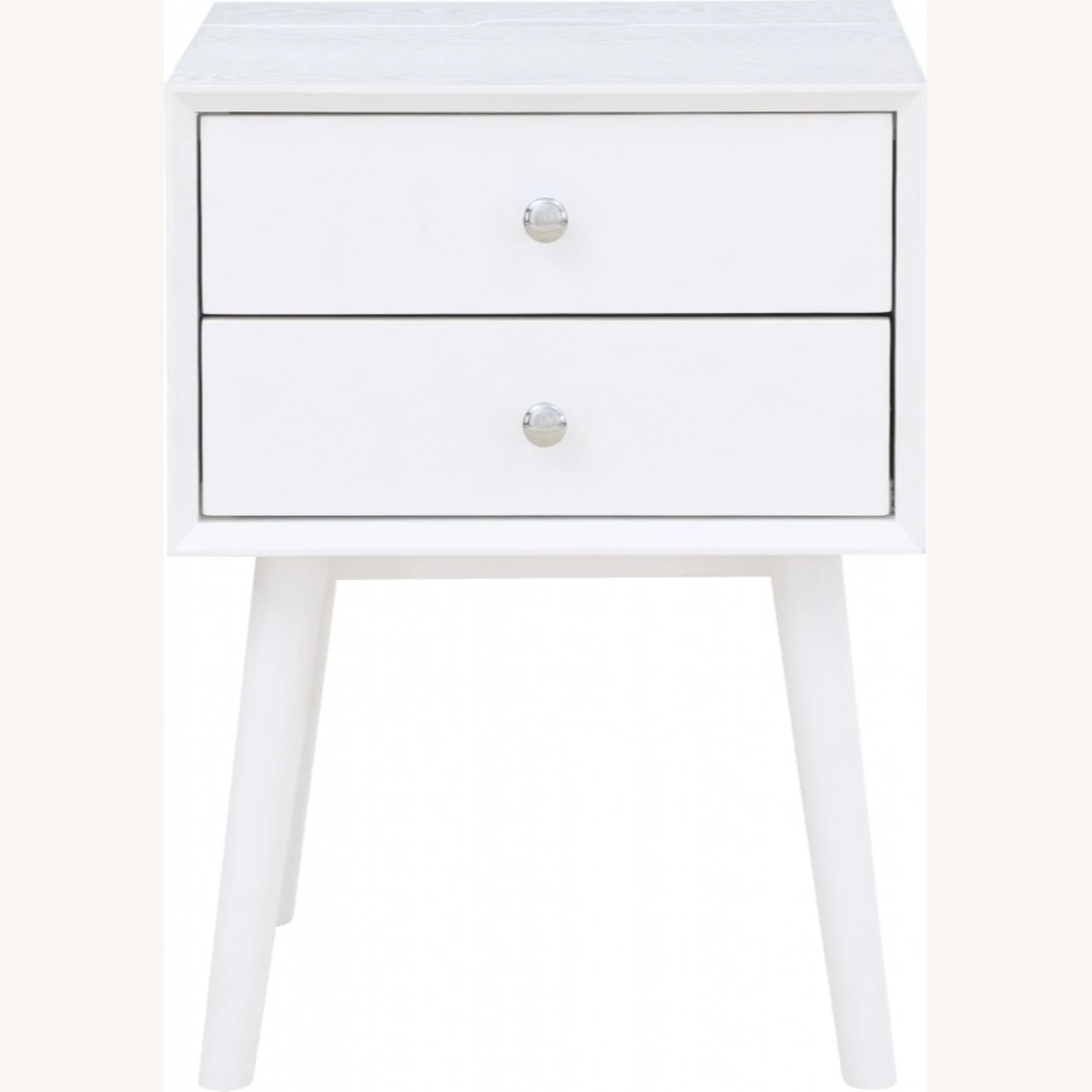 Other Nightstand In White Finish With Wood Grain Veneer 11 Other Nightstand In White Finish With Wood Grain Veneer - Image 11