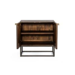 West Elm Carved Mango Wood Nightstand (25") -Othe Furniture Store 1500 1500 frame 0 2671