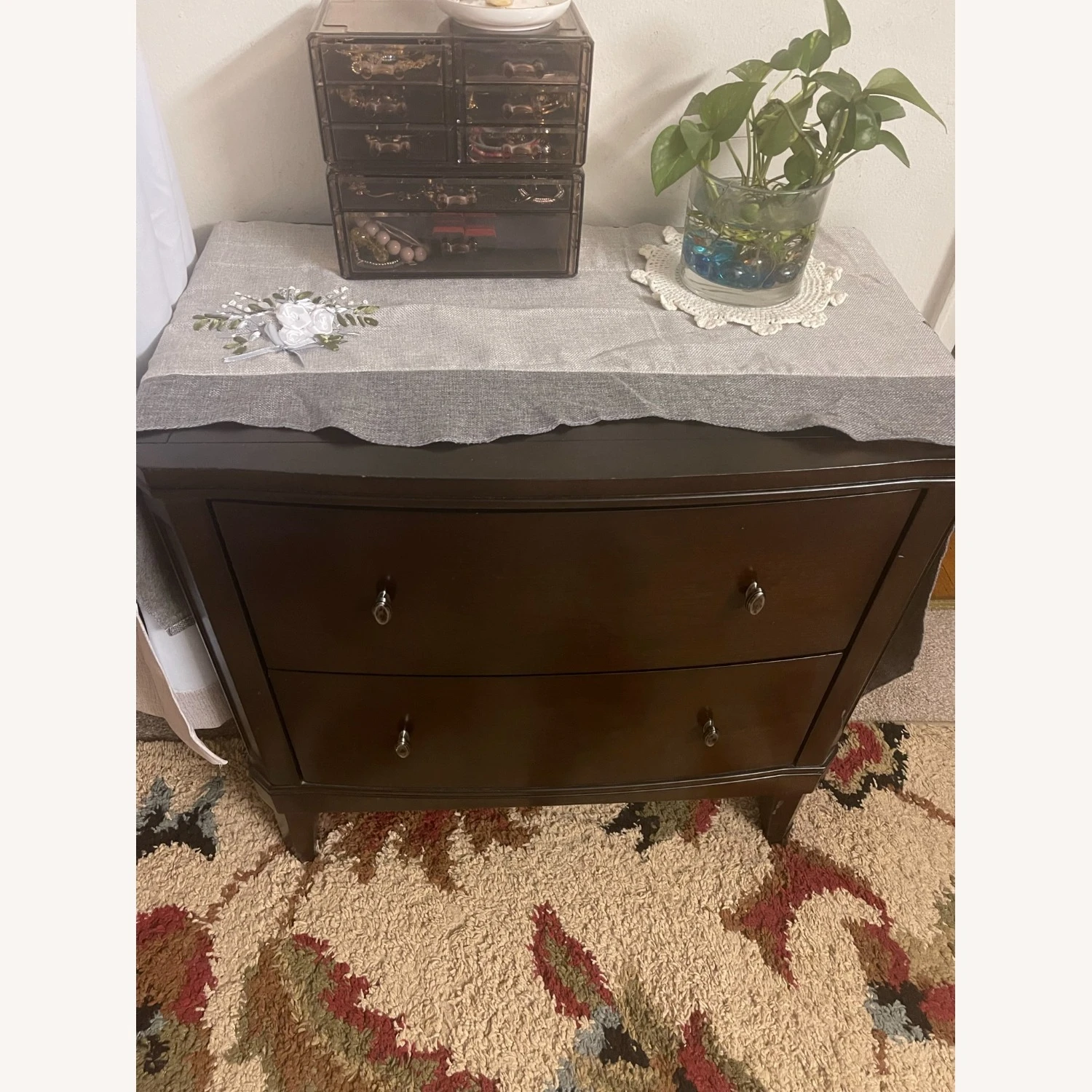 Raymour & Flanigan 2 Drawer Nightstand 2 Raymour & Flanigan 2 Drawer Nightstand - Image 2