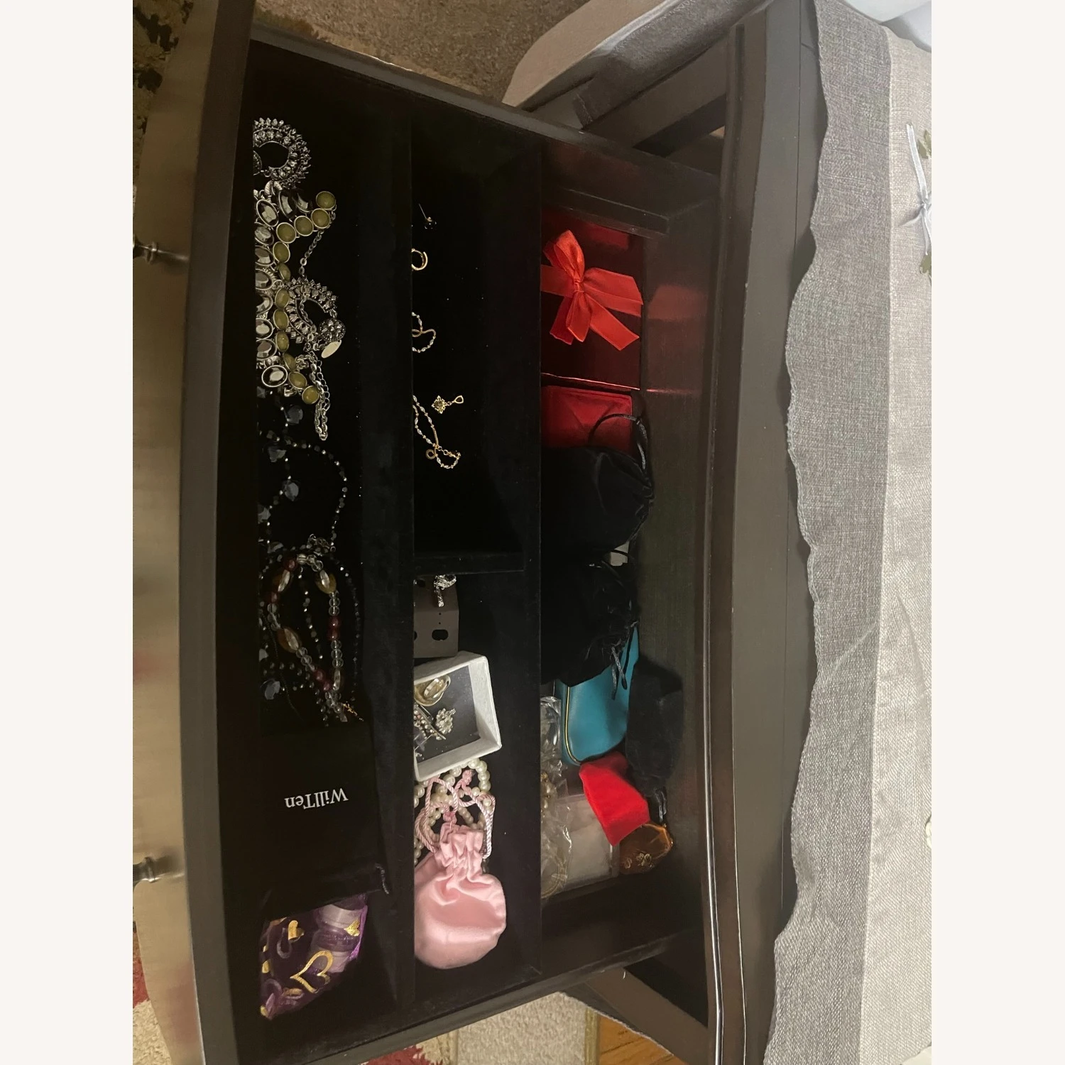 Raymour & Flanigan 2 Drawer Nightstand 5 Raymour & Flanigan 2 Drawer Nightstand - Image 5