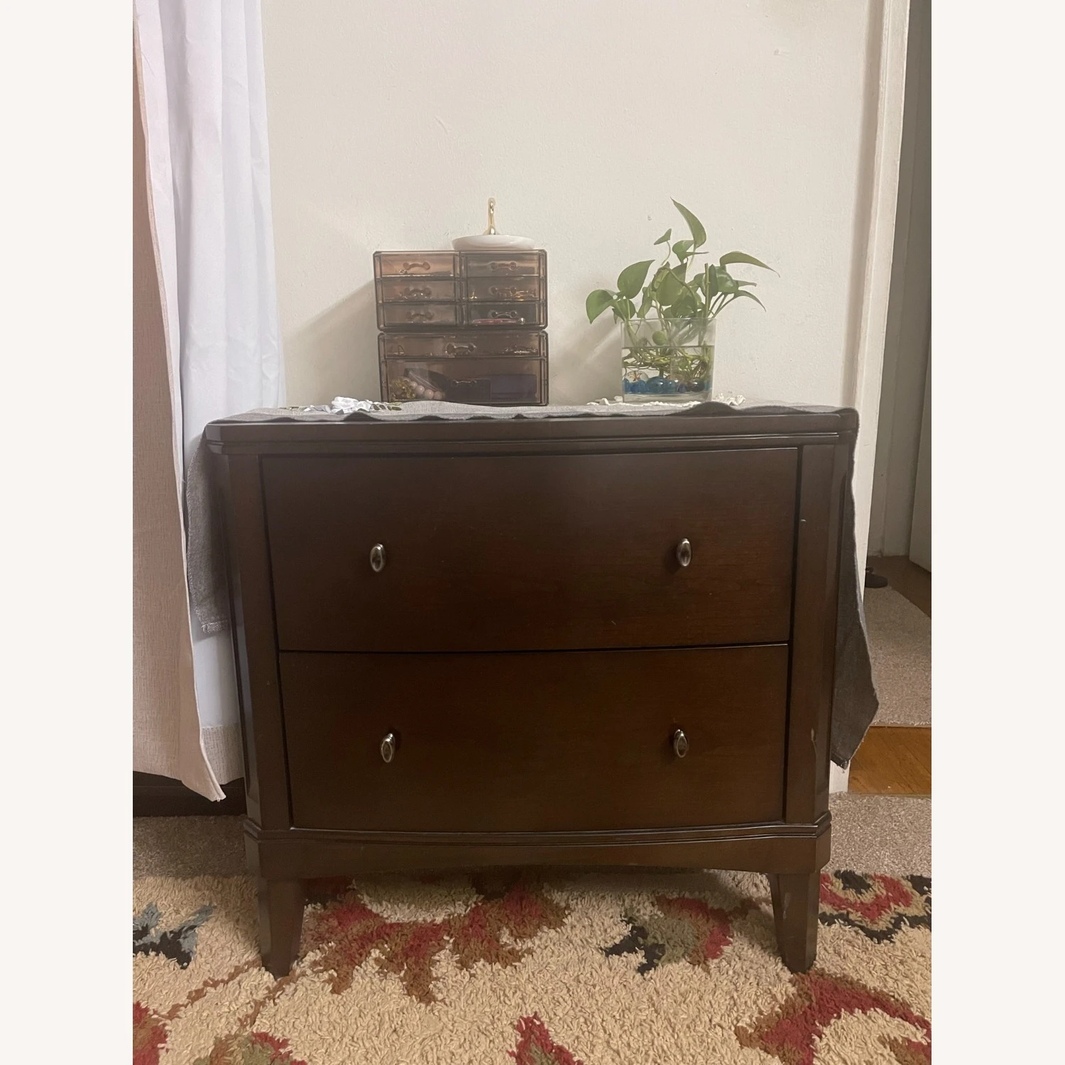 Raymour & Flanigan 2 Drawer Nightstand 6 Raymour & Flanigan 2 Drawer Nightstand - Image 6