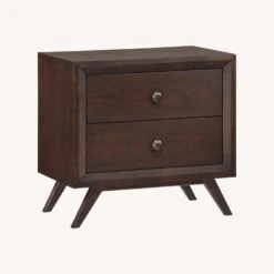 Cappuccino Brown 2 Draw Modern Cool Nightstand -Othe Furniture Store 1500 1500 frame 0 2745