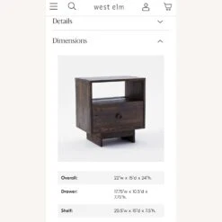 Set Of 2 West Elm Emmerson Nightstands -Othe Furniture Store 1500 1500 frame 0 2776