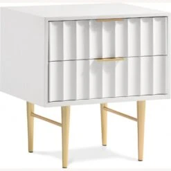 Other Nightstand In White Medium Gloss With Curved Fronts -Othe Furniture Store 1500 1500 frame 0 2822
