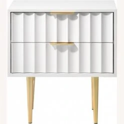 Other Nightstand In White Medium Gloss With Curved Fronts -Othe Furniture Store 1500 1500 frame 0 2830