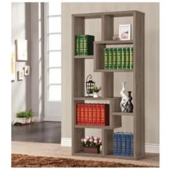 Other Weathered Grey Bookcase W/10 Shelves -Othe Furniture Store 1500 1500 frame 0 290