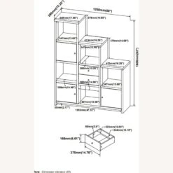 Other Reversible Asymmetric Shelf Cabinet In White Finish