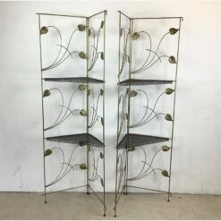 Vintage Modern Brass Corner Shelves- A Pair 9 Vintage Modern Brass Corner Shelves- A Pair -Othe Furniture Store 1500 1500 frame 0 3