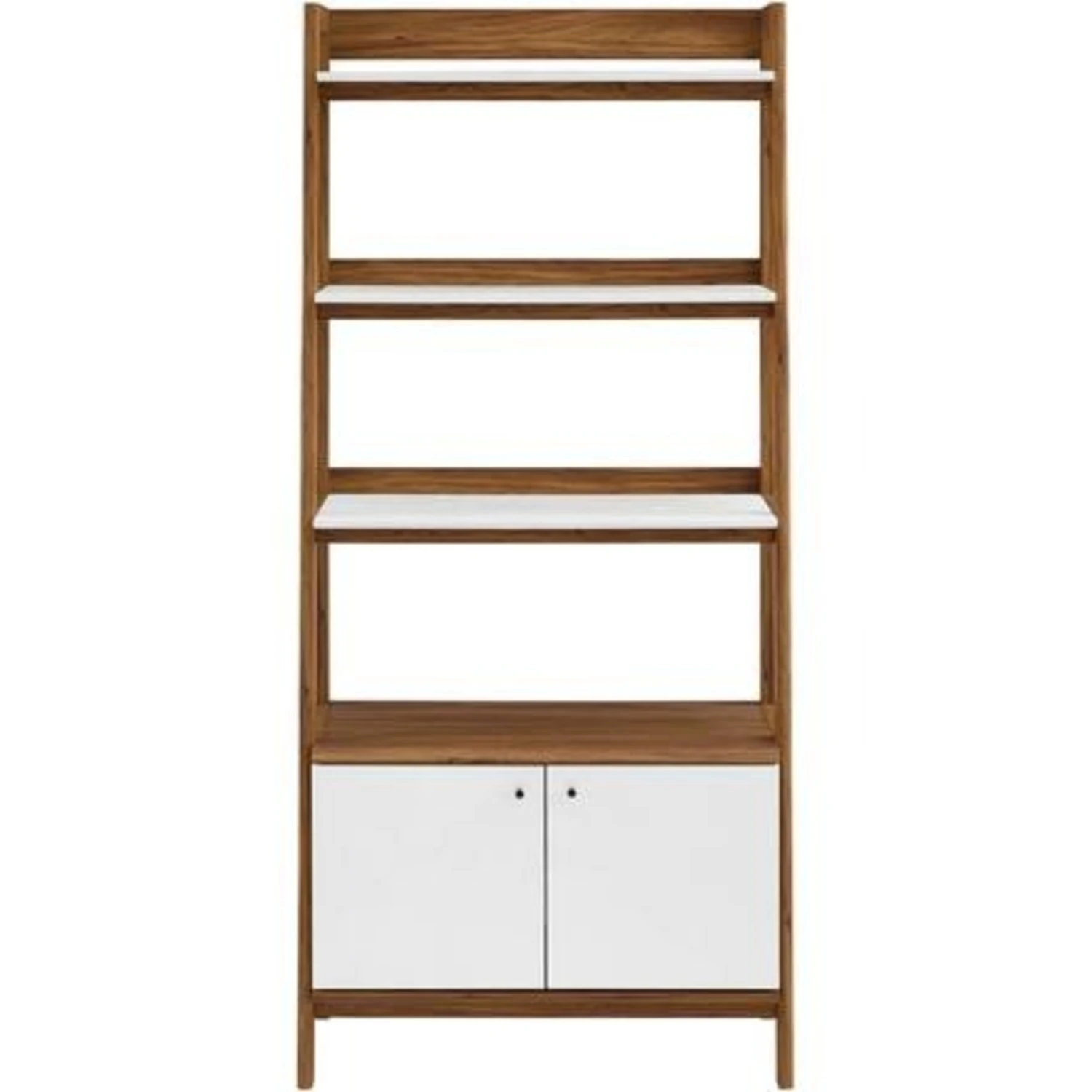 Other Modern Bookcase In Walnut Finish W/ Bottom Shelf 1 Other Modern Bookcase In Walnut Finish W/ Bottom Shelf