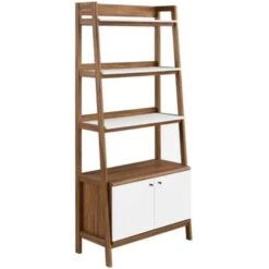 Other Modern Bookcase In Walnut Finish W/ Bottom Shelf 14 Other Modern Bookcase In Walnut Finish W/ Bottom Shelf -Othe Furniture Store 1500 1500 frame 0 324