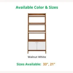 Other Modern Bookcase In Walnut Finish W/ Bottom Shelf 16 Other Modern Bookcase In Walnut Finish W/ Bottom Shelf -Othe Furniture Store 1500 1500 frame 0 326