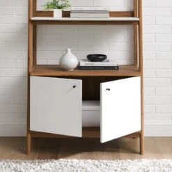 Other Modern Bookcase In Walnut Finish W/ Bottom Shelf 17 Other Modern Bookcase In Walnut Finish W/ Bottom Shelf -Othe Furniture Store 1500 1500 frame 0 327