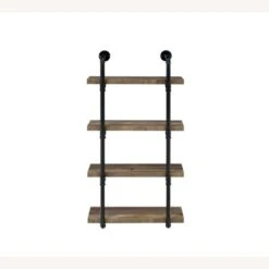Other 24''W Wall Shelf In Rustic Oak & Black Steel Frame -Othe Furniture Store 1500 1500 frame 0 339