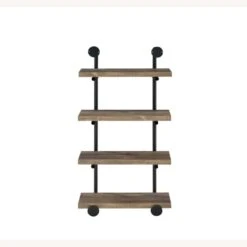 Other 24''W Wall Shelf In Rustic Oak & Black Steel Frame -Othe Furniture Store 1500 1500 frame 0 341