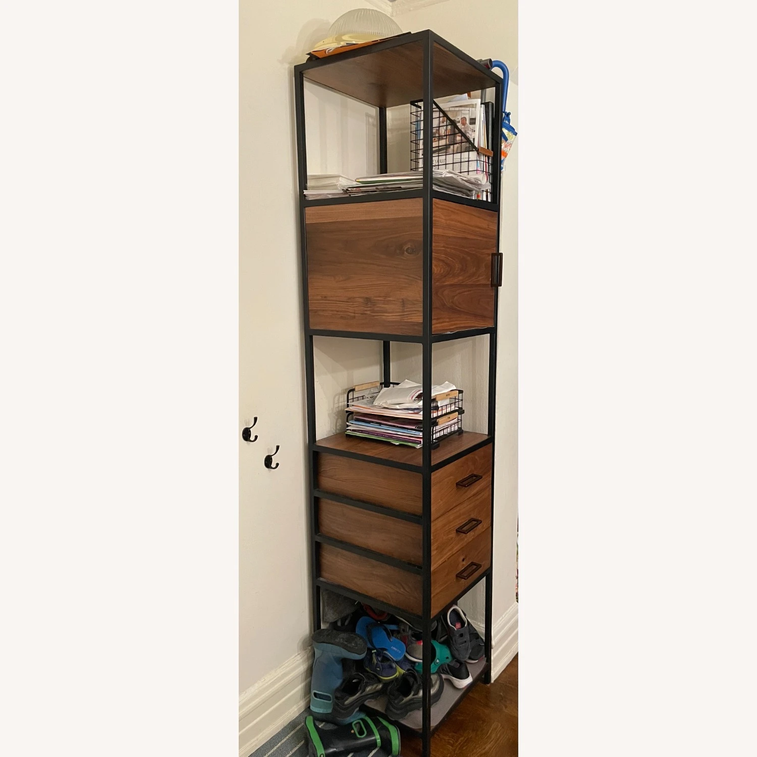 Crate & Barrel Knox Tall Storage Bookshelf 4 Crate & Barrel Knox Tall Storage Bookshelf - Image 4