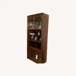 Henredon Oak Book Shelf -Othe Furniture Store 1500 1500 frame 0 406