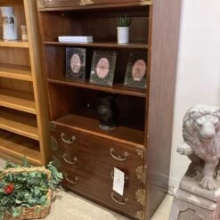 Henredon Oak Book Shelf -Othe Furniture Store 1500 1500 frame 0 412