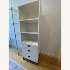 Restoration Hardware White Avalon Bookcase Tower