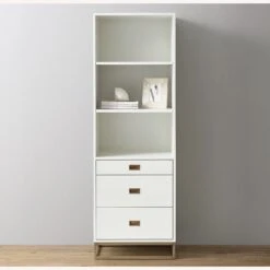 Restoration Hardware White Avalon Bookcase Tower -Othe Furniture Store 1500 1500 frame 0 546