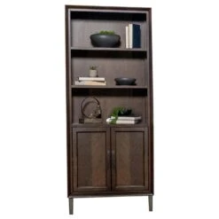 Other Bookcase In Dark Walnut Wood Finish With 2 Drawers -Othe Furniture Store 1500 1500 frame 0 600