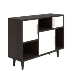 Other Display Stand Bookcase In Cappuccino& White Finish -Othe Furniture Store 1500 1500 frame 0 604