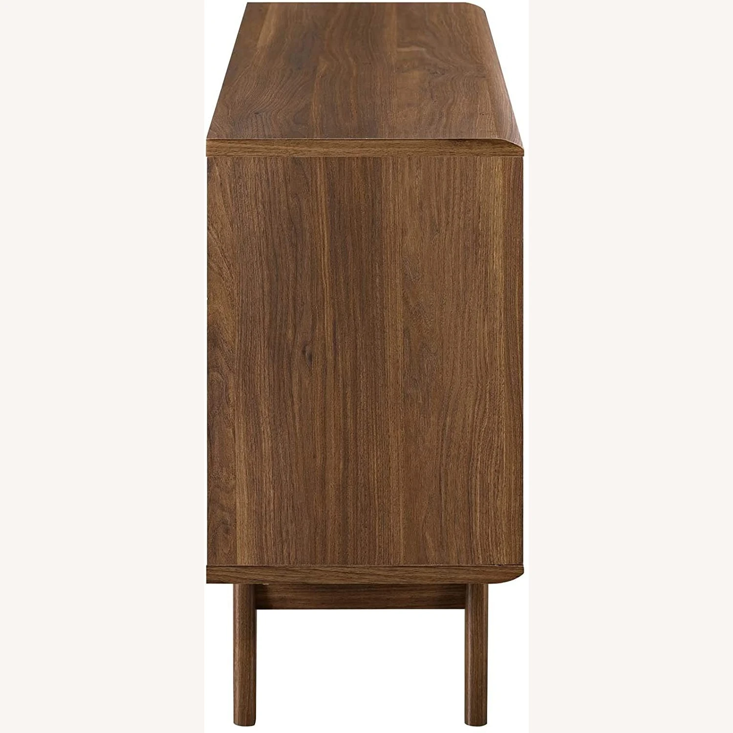 Other Mid-Century Style Display Stand In Walnut Finish 4 Other Mid-Century Style Display Stand In Walnut Finish - Image 4