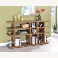 Other Rustic 3-Tier Bookcase In Antique Nutmeg Finish