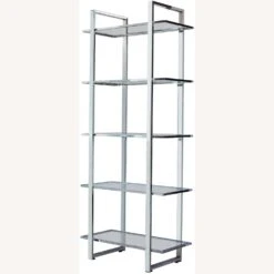 Other Bookcase In Chrome Finish W/ 5-Tier Shelves -Othe Furniture Store 1500 1500 frame 0 652