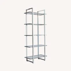 Other Bookcase In Chrome Finish W/ 5-Tier Shelves -Othe Furniture Store 1500 1500 frame 0 653