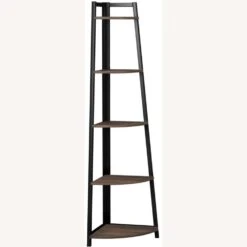Other Corner Bookcase In Aged Walnut W/ 5-Tier Shelves -Othe Furniture Store 1500 1500 frame 0 670