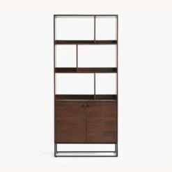 Pottery Barn Bradley Open Bookcase With Doors