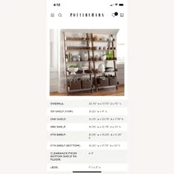 Pottery Barn Shelf Ladder