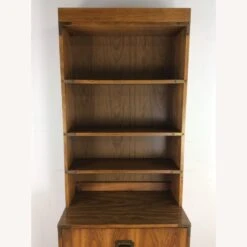 Vintage Campaign Style Bookcase With Three Drawers -Othe Furniture Store 1500 1500 frame 0 719