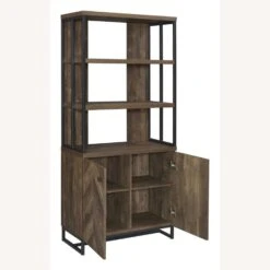 Other Bookcase In Rustic Oak Herringbone Pattern Design -Othe Furniture Store 1500 1500 frame 0 753
