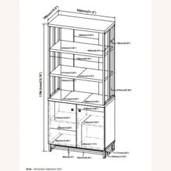 Other Bookcase In Rustic Oak Herringbone Pattern Design -Othe Furniture Store 1500 1500 frame 0 754