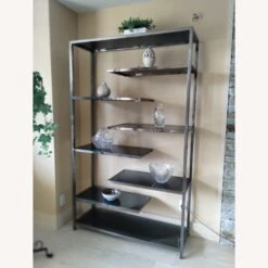 Vaughan Designs Chrome And Glass Etagere