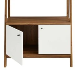 Other 33" Bookshelf In Walnut & White W/ Storage -Othe Furniture Store 1500 1500 frame 0 823