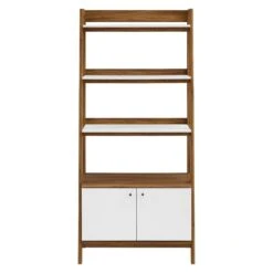 Other 33" Bookshelf In Walnut & White W/ Storage -Othe Furniture Store 1500 1500 frame 0 824