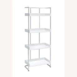 Other Bookcase W/ 4 Shelves In White High Gloss Finish -Othe Furniture Store 1500 1500 frame 0 901