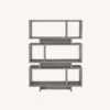 Other Bookcase In Weathered Grey W/ Geometric Design