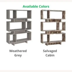 Other Bookcase In Weathered Grey W/ Geometric Design -Othe Furniture Store 1500 1500 frame 0 919