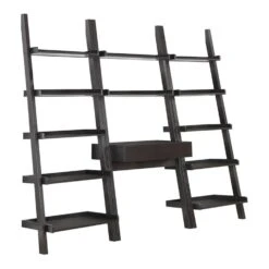 Other Ladder Bookcase W/ Desk In Cappuccino Wood -Othe Furniture Store 1500 1500 frame 0 968