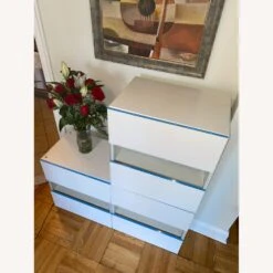 CISCO Brothers Pristine Shelving Unit Polished White W Glass